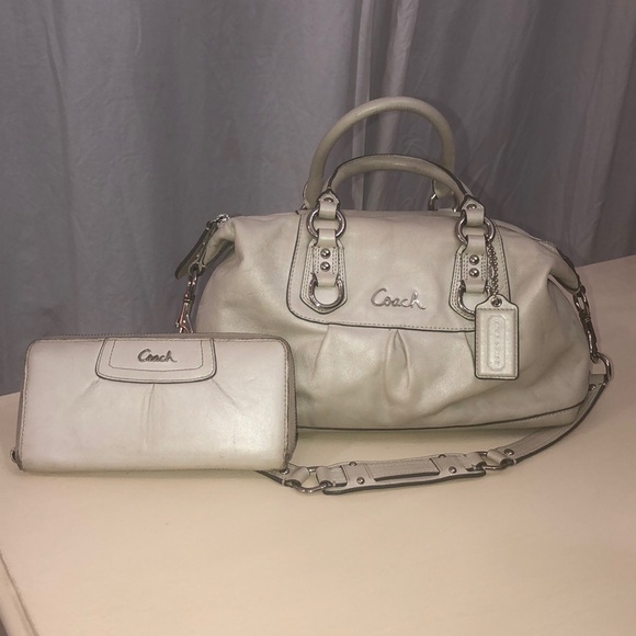 Coach Handbags - Coach Leather Satchel bundled with matching wallet